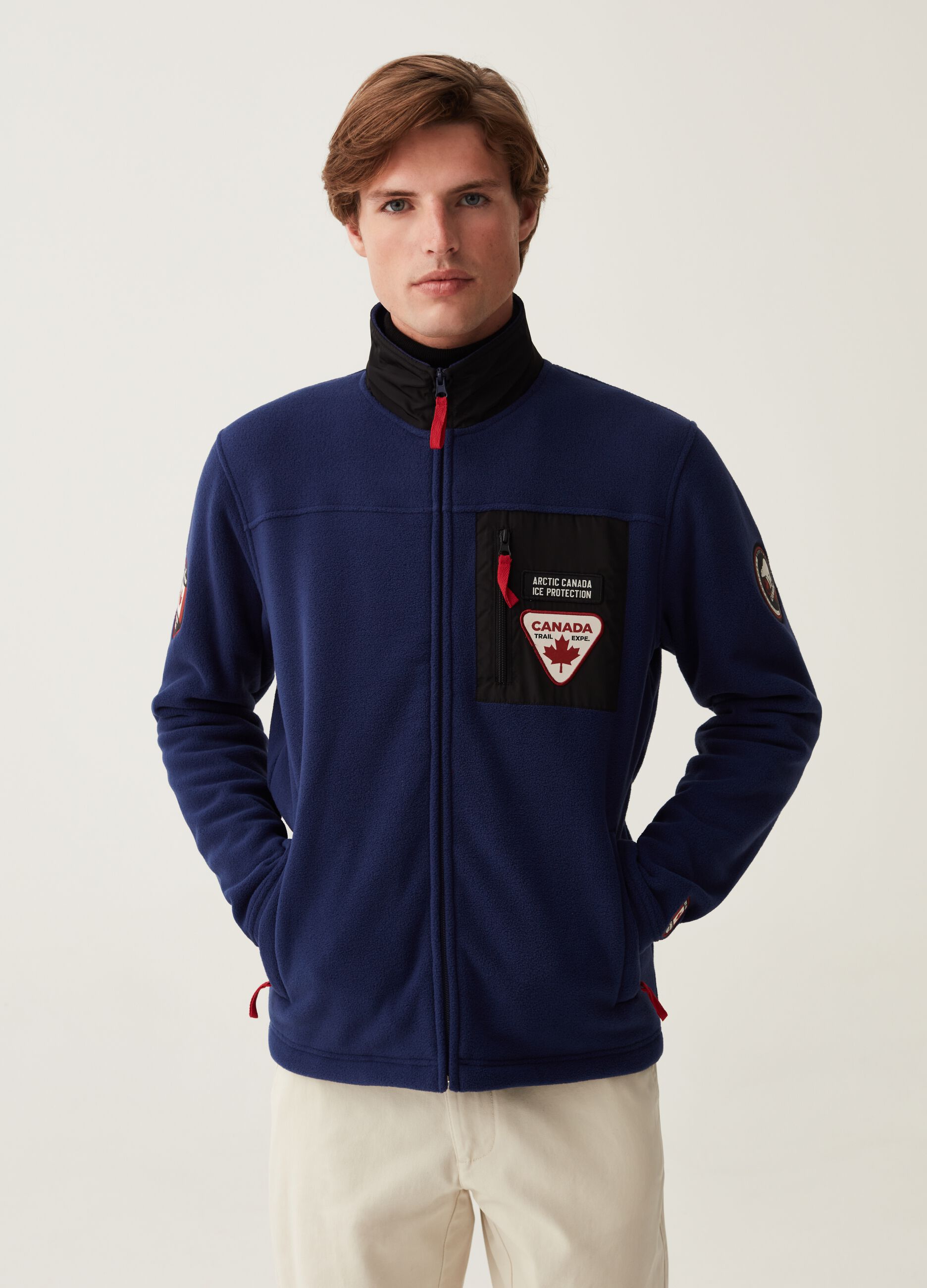 Full-zip in pile a collo alto_0