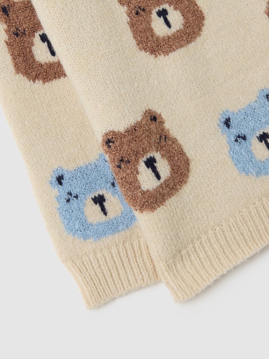 Beige kids' jumper regular fit_2
