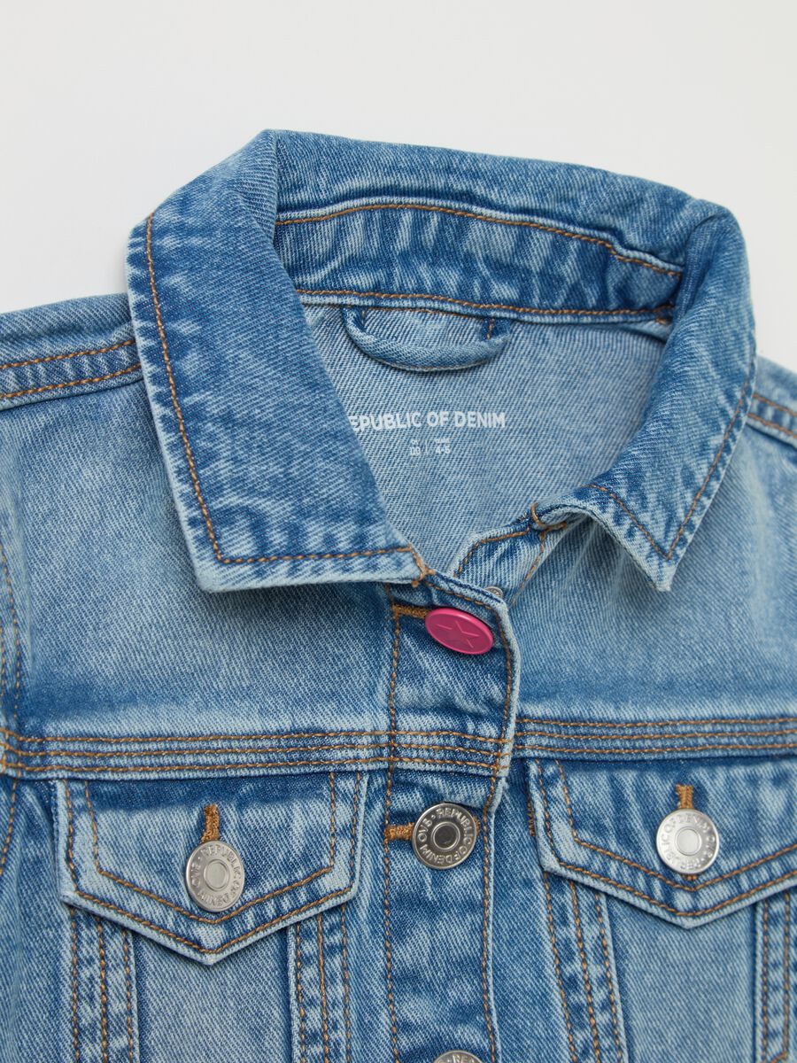 Denim jacket with unicorn patch_2