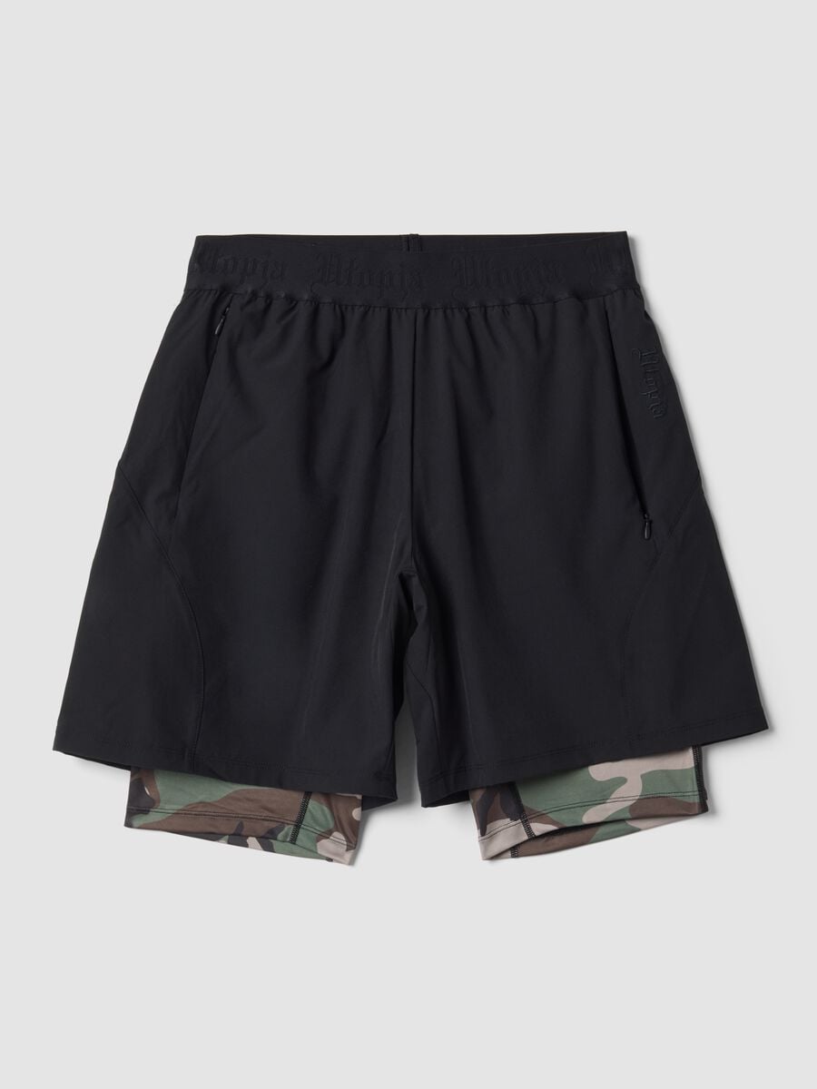 Technical Shorts Camo-Black_0