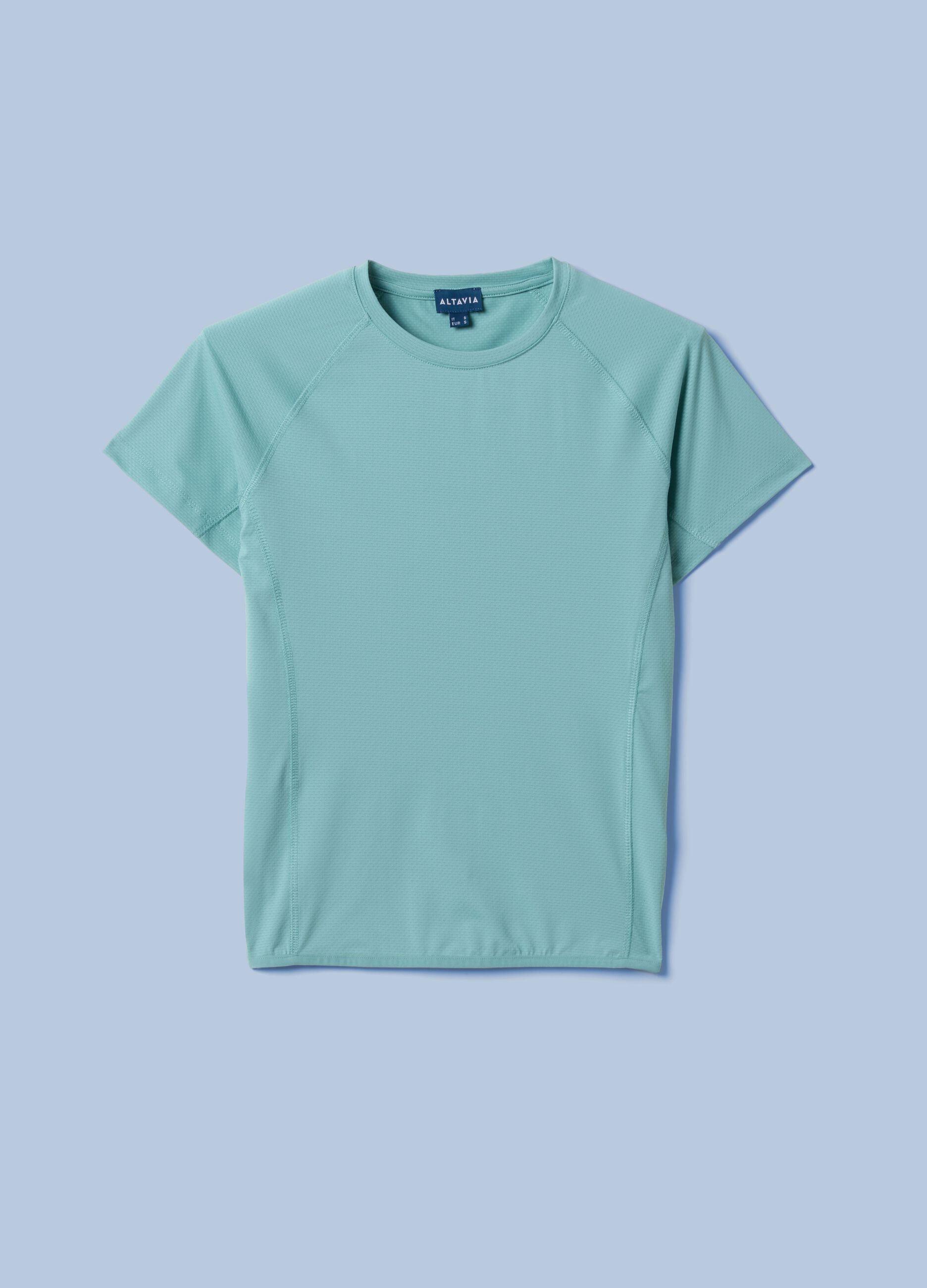 ALTAVIA SAILING green technical T-shirt in stretch fabric