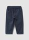 Grey overfit stretch cotton joggers for baby boy_0