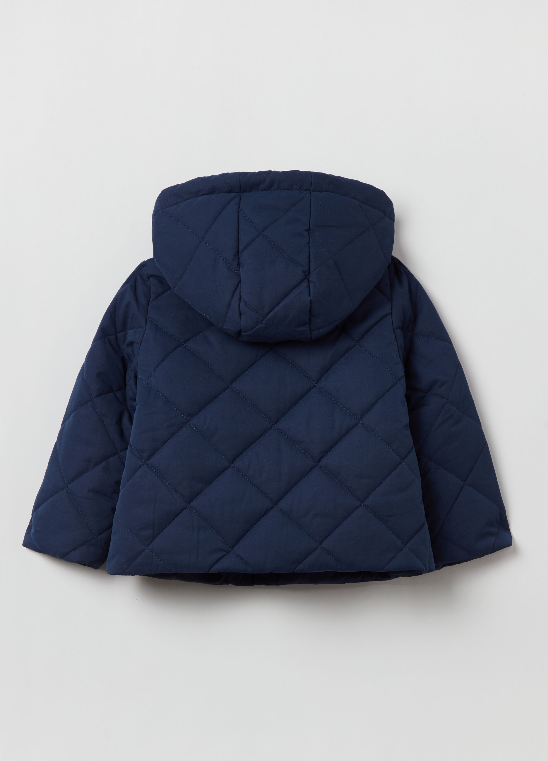 Giacca full-zip con colletto in eco pelliccia_1
