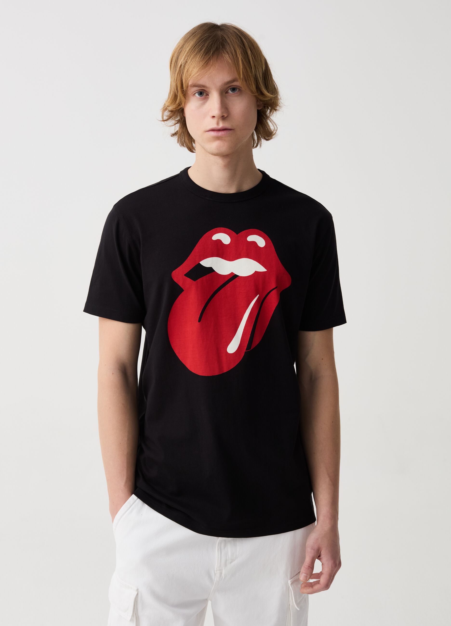 Ovs T-shirt con stampa album Rolling Stones