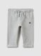 Baby Trousers in Stretch Grey Cotton_0