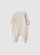 Newborn Multi-coloured Striped Stretch Cotton Sleepsuit_0