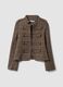 Multicolour cotton-blend jacket with gold buttons, regular fit_0
