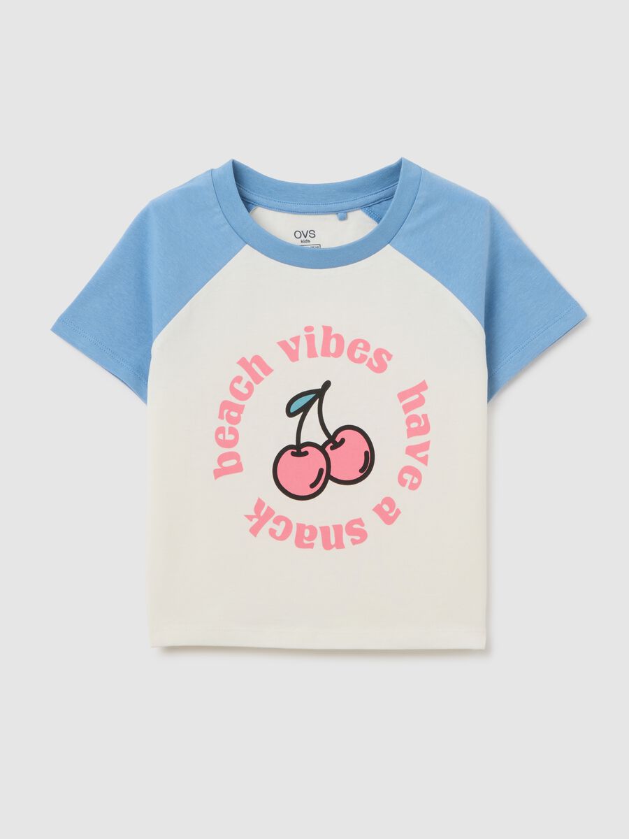 Girl's multicolour cotton t-shirt, regular fit with print_3
