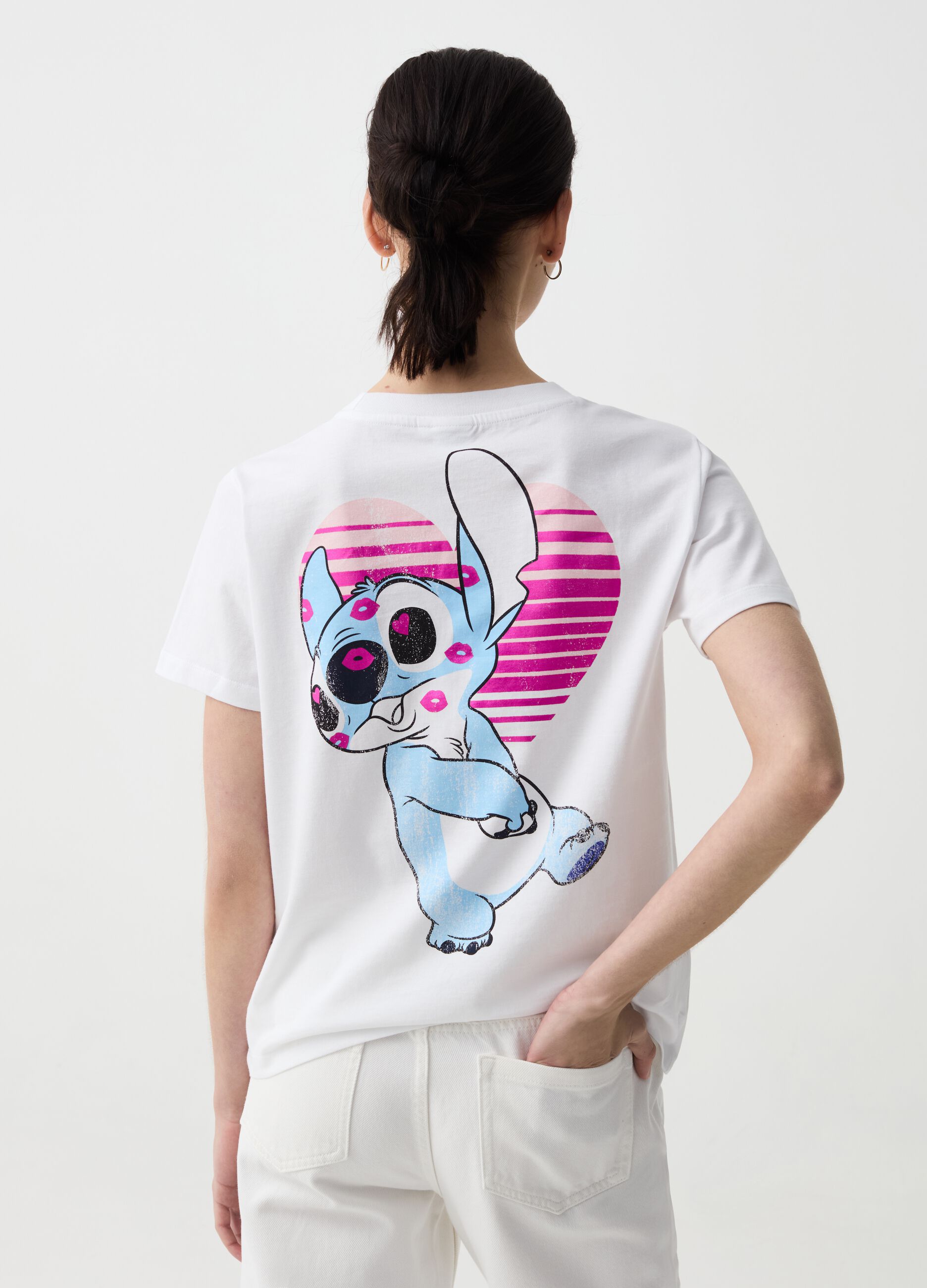 T-shirt with Stitch print