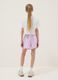 Girls&rsquo; white and purple pure cotton set with Stitch prints_1