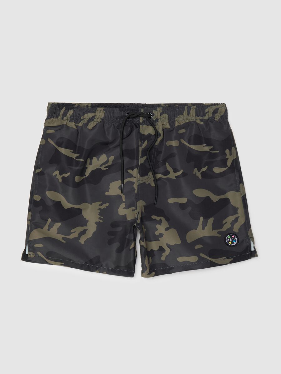 Men's multicolor regular fit swim trunks_4