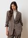 Brown blazer in stretch fabric_2