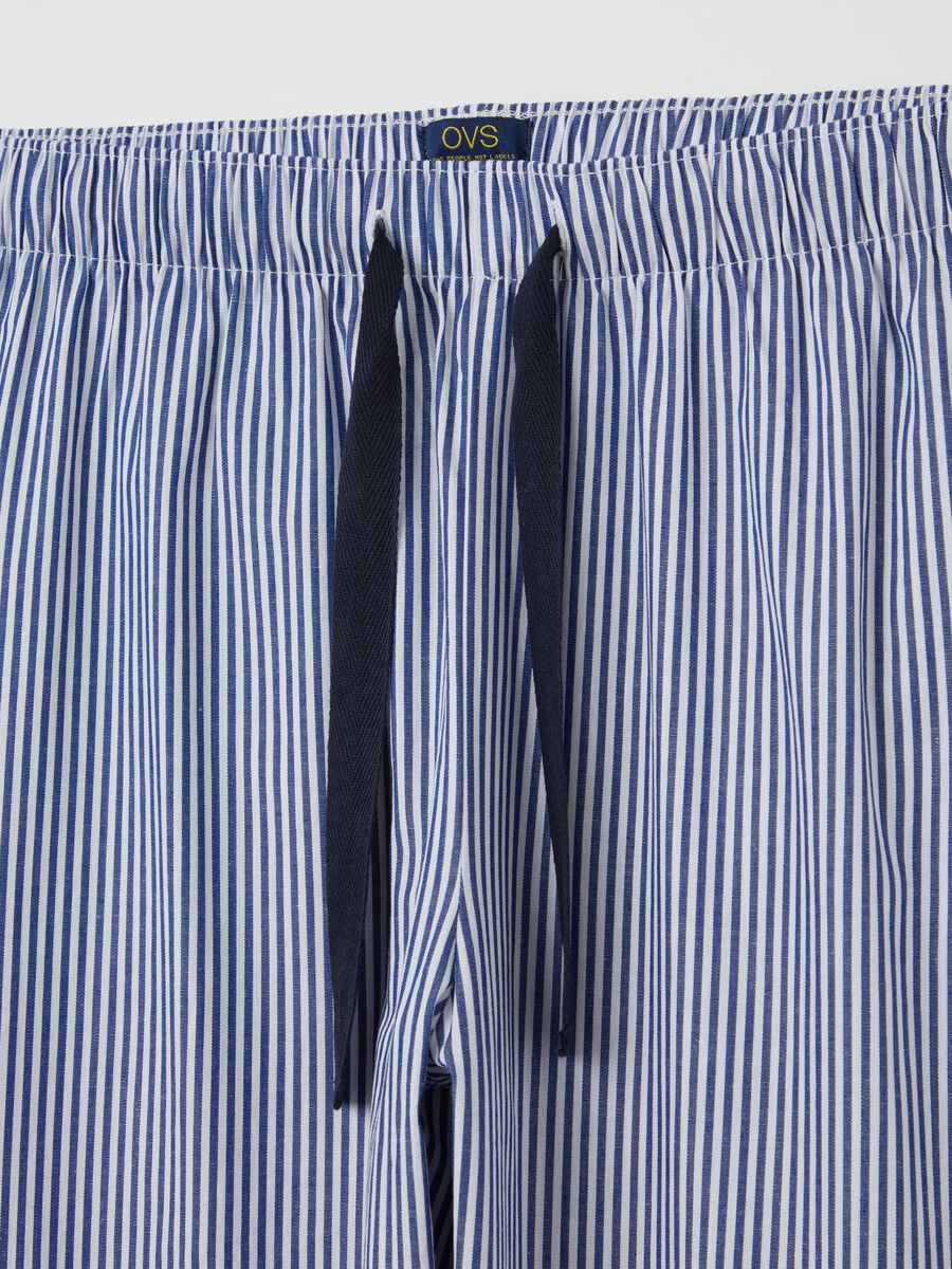 Pyjama trousers with print in cotton_5
