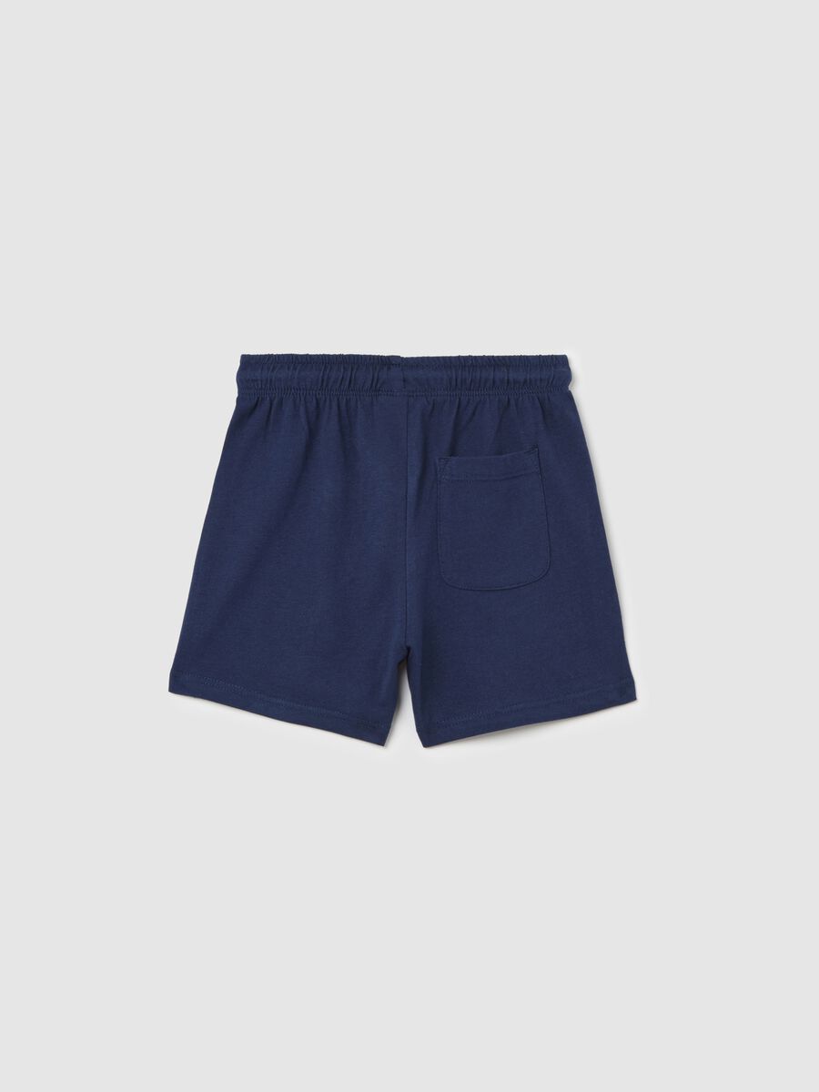 Blue cotton shorts for newborns Fagottino_1