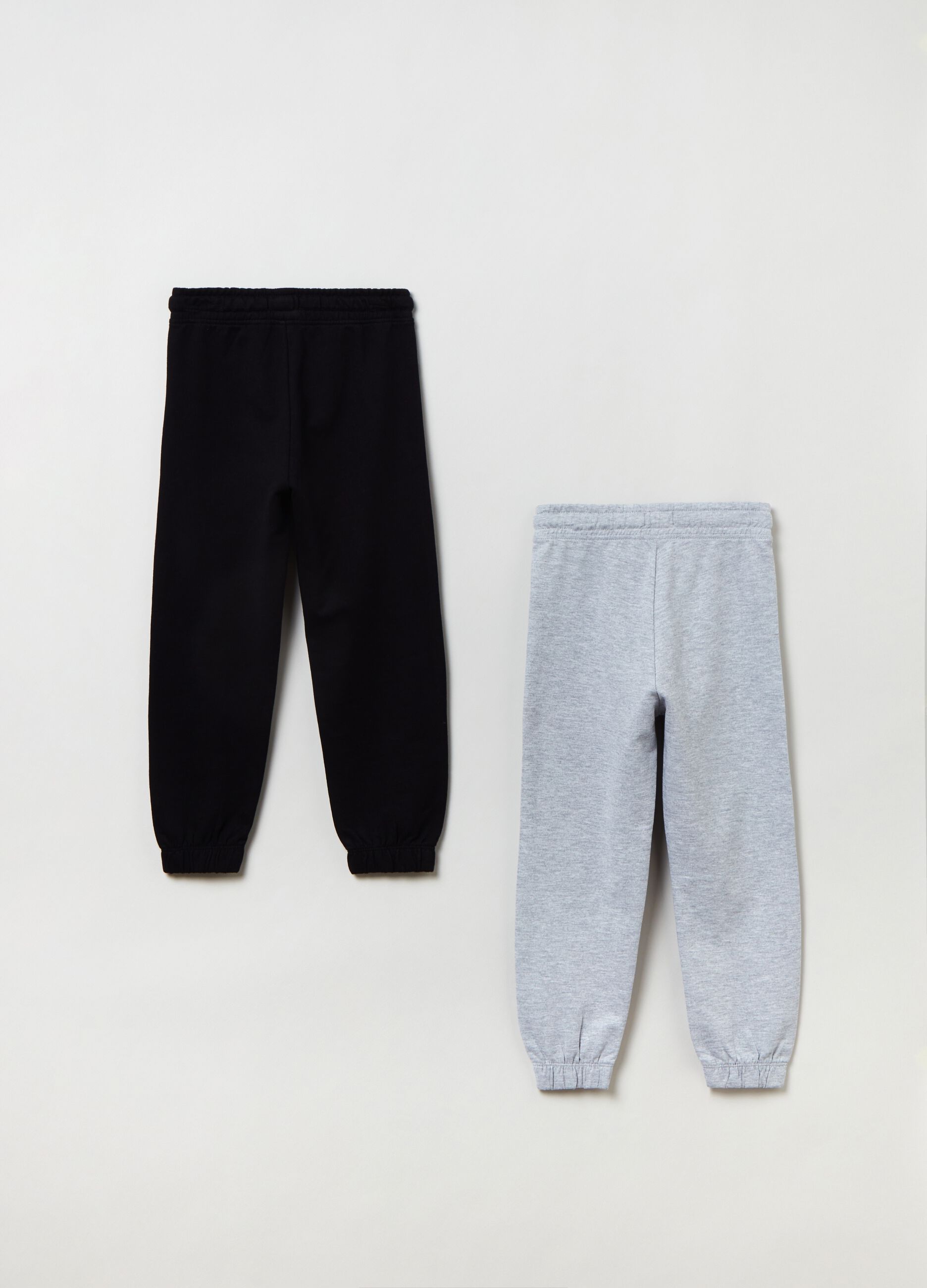 Bipack joggers in felpa con coulisse_2