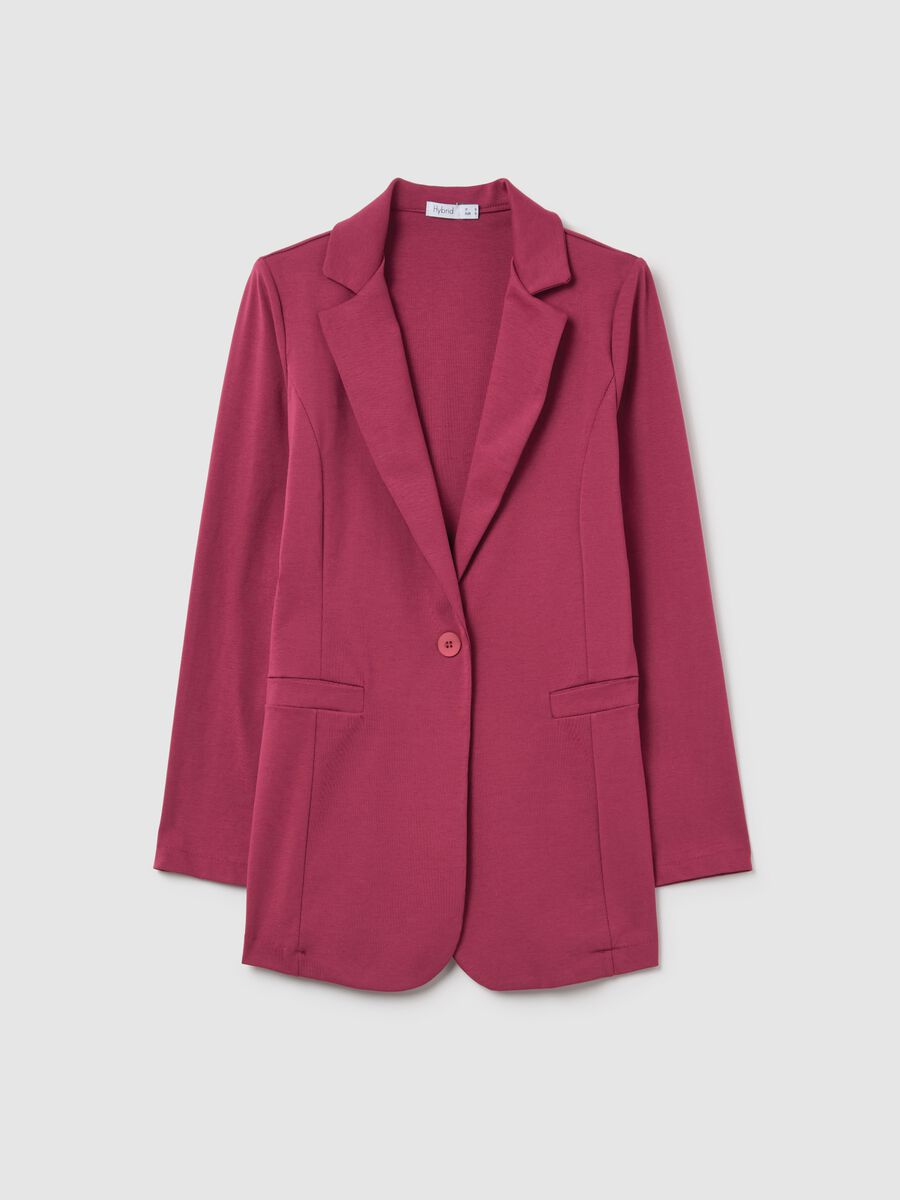 Fuchsia single-breasted blazer_4