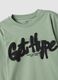 Green pure organic cotton T-shirt with &ldquo;Get Hype&rdquo; print for boys_4