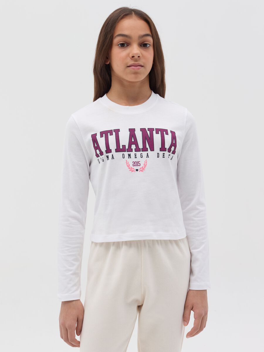 Long-sleeved T-shirt with print_0