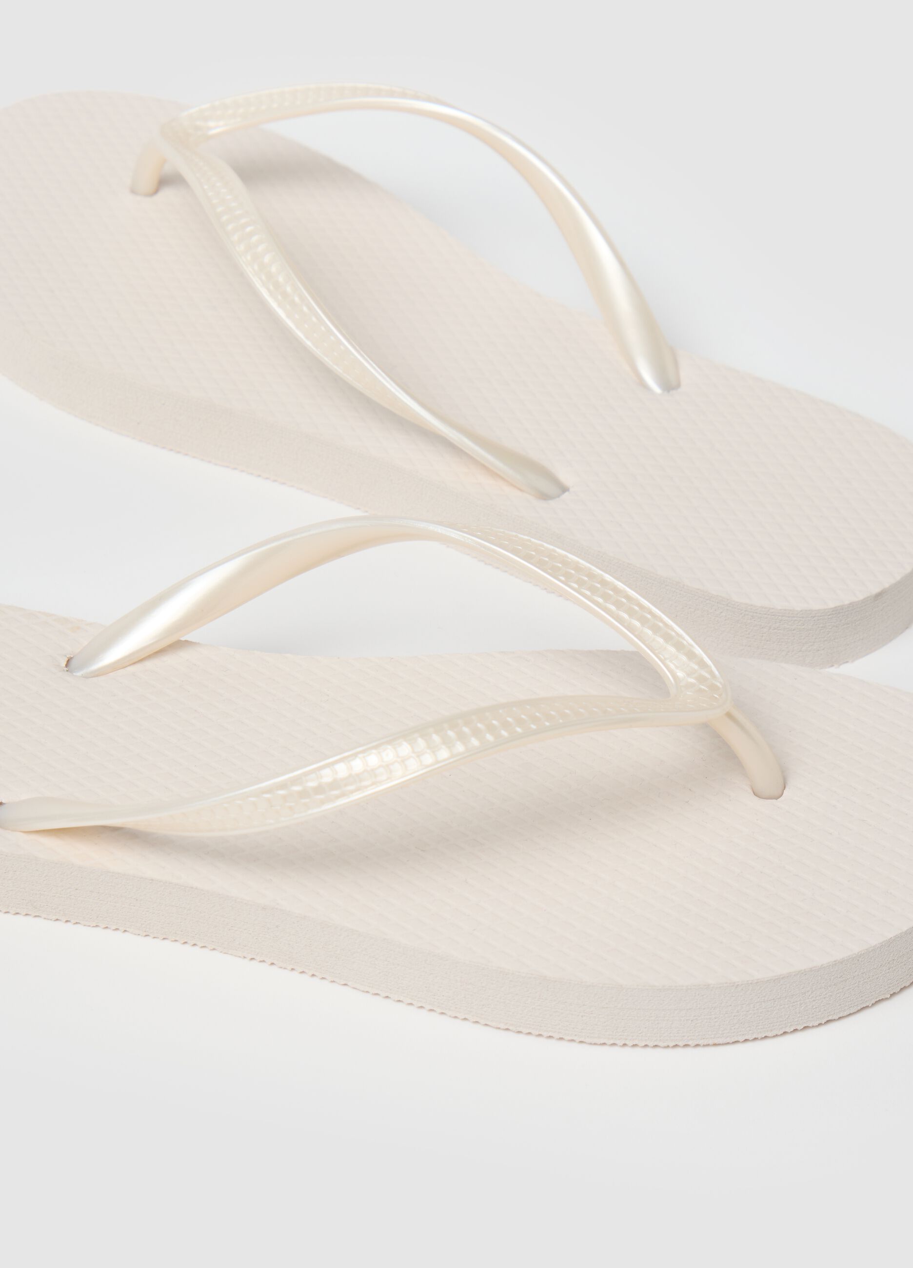 Beige Flip Flops by Ovs