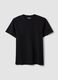 Black pure cotton short-sleeve T-shirt_4