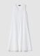 White maxi dress in pure cotton_4