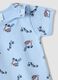 2-pack baby blue organic cotton bodysuits with Mickey print_2