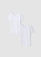 2-pack of white crew-neck T-shirts in pure organic cotton_0