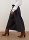 Grey pleated stretch viscose culotte skirt_3