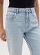 Women's regular fit light blue jeans in pure cotton_3