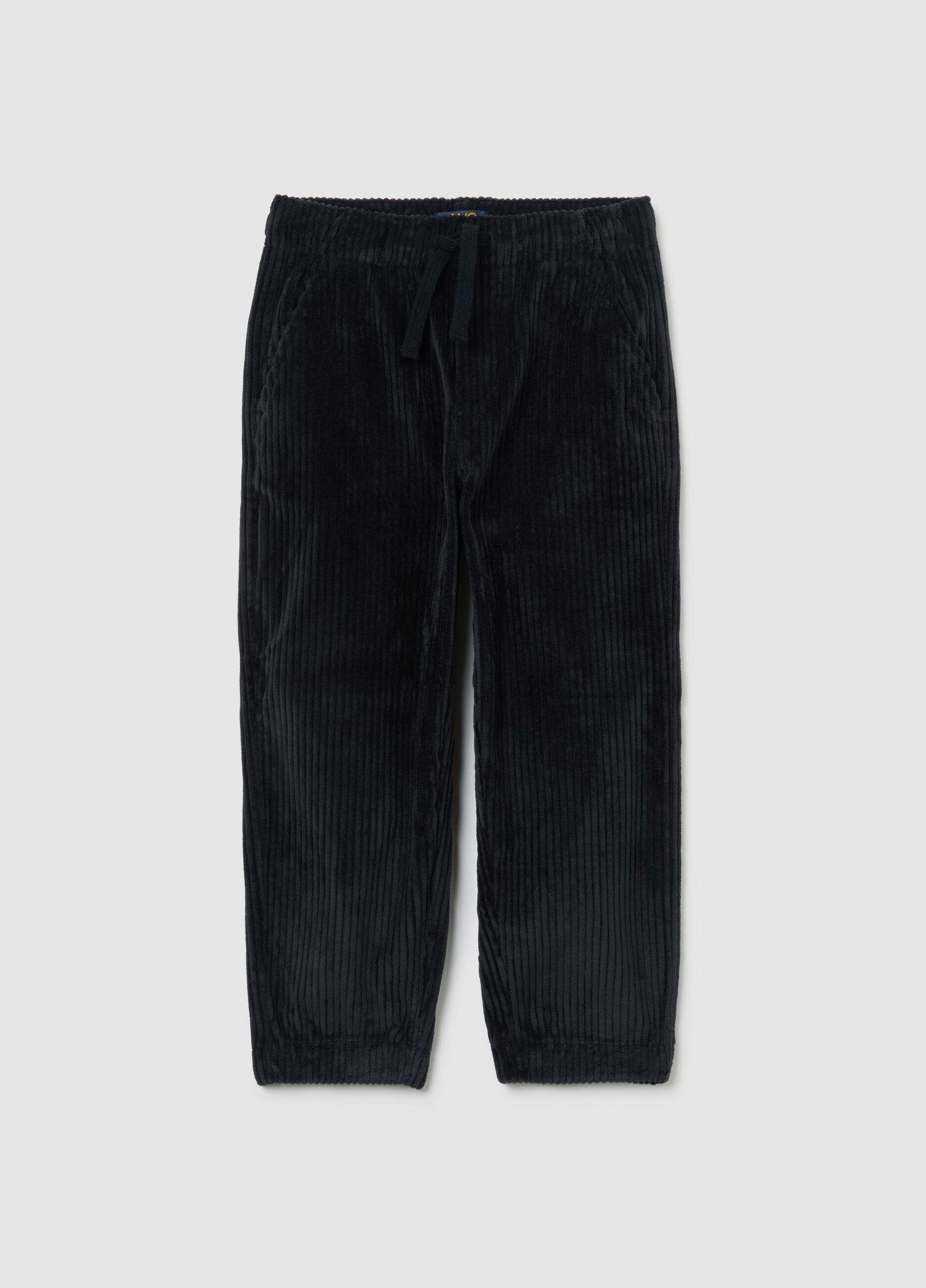 Blue regular fit children's trousers