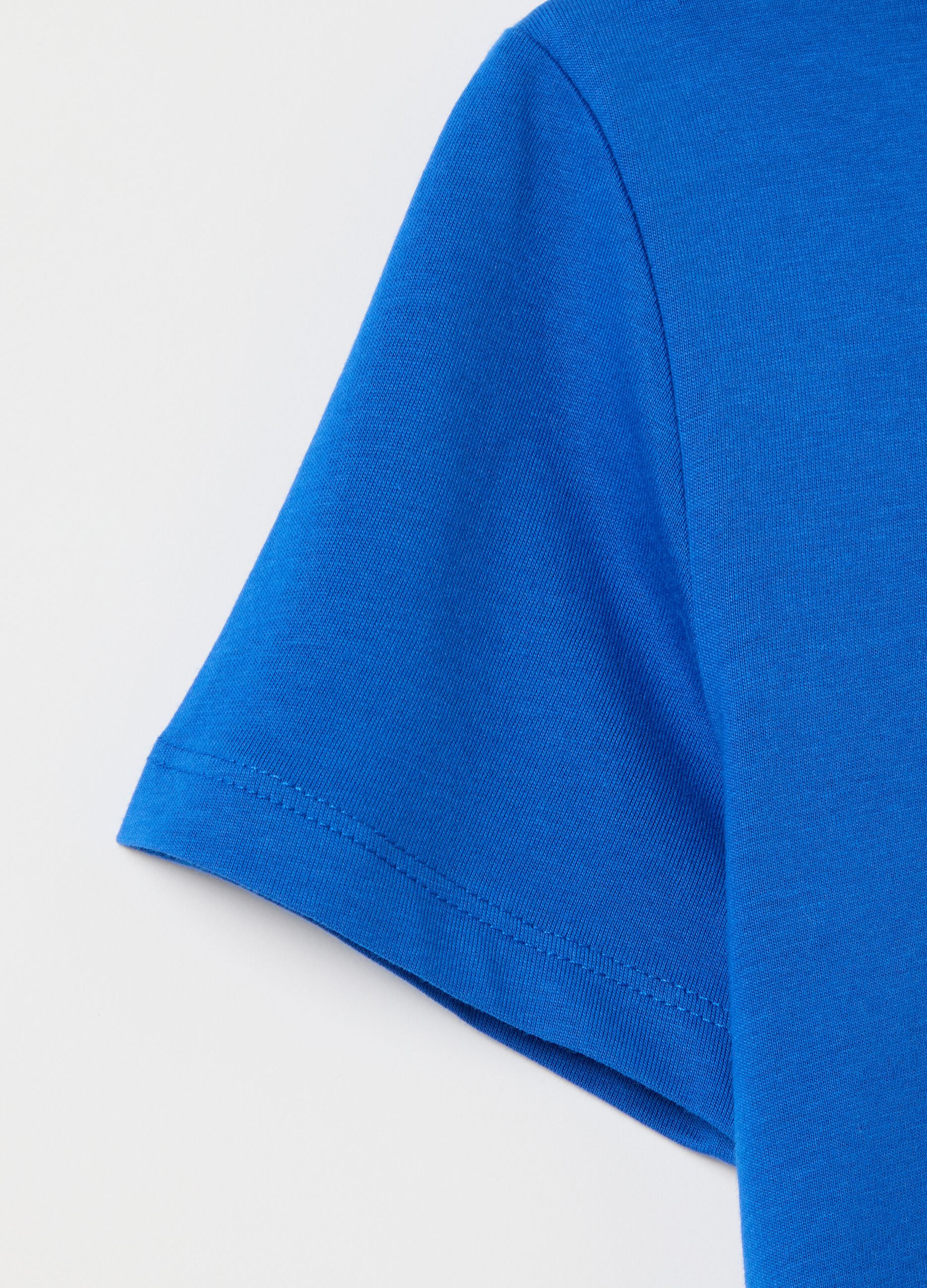 Organic cotton T-shirt with round neck