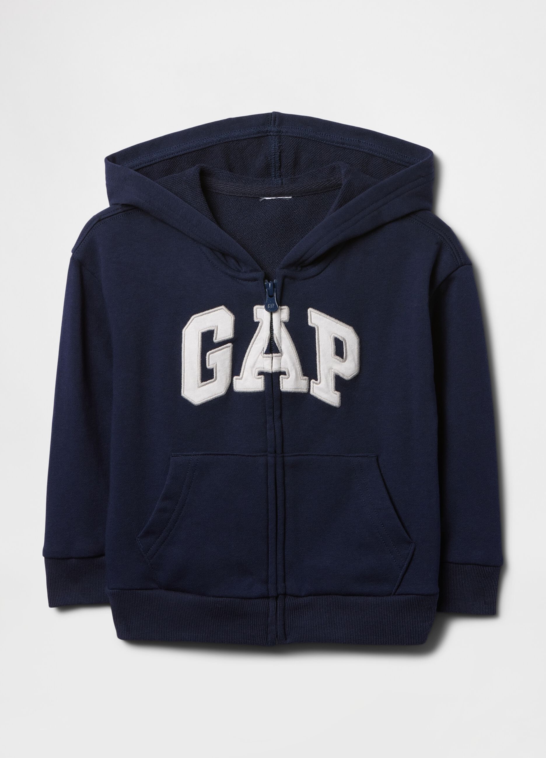 Cotton-blend hooded sweatshirt