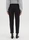 Black Stretch Cotton Regular Fit Trousers_2