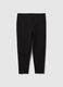 Women's Black Stretch Viscose Blend Leggings_4