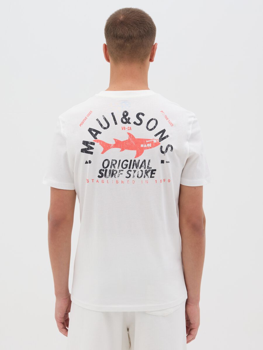 Maui & Sons white short-sleeved T-shirt_2