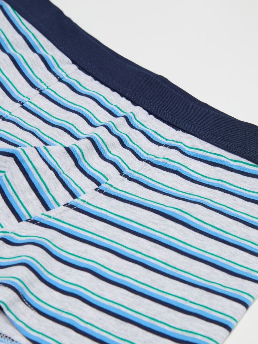 Boxer in cotone stretch a righe _2