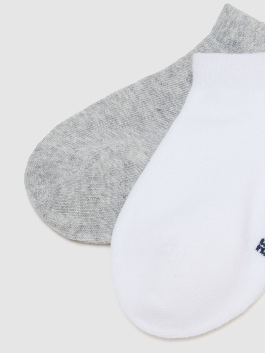 Multipack of short multicolour cotton blend socks for children_1