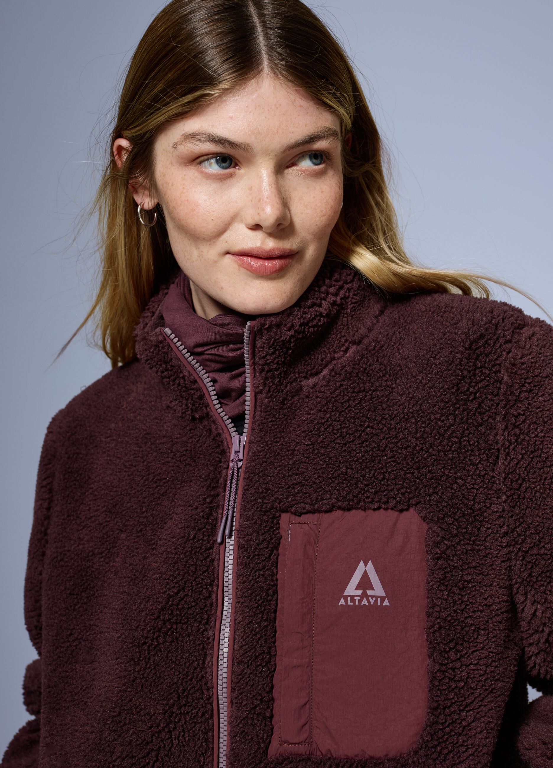 Sherpa Full Zip Jacket ALTAVIA WITH DEBORAH COMPAGNONI