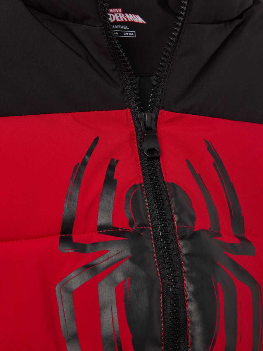 Two-tone gilet with Spider-Man print_3