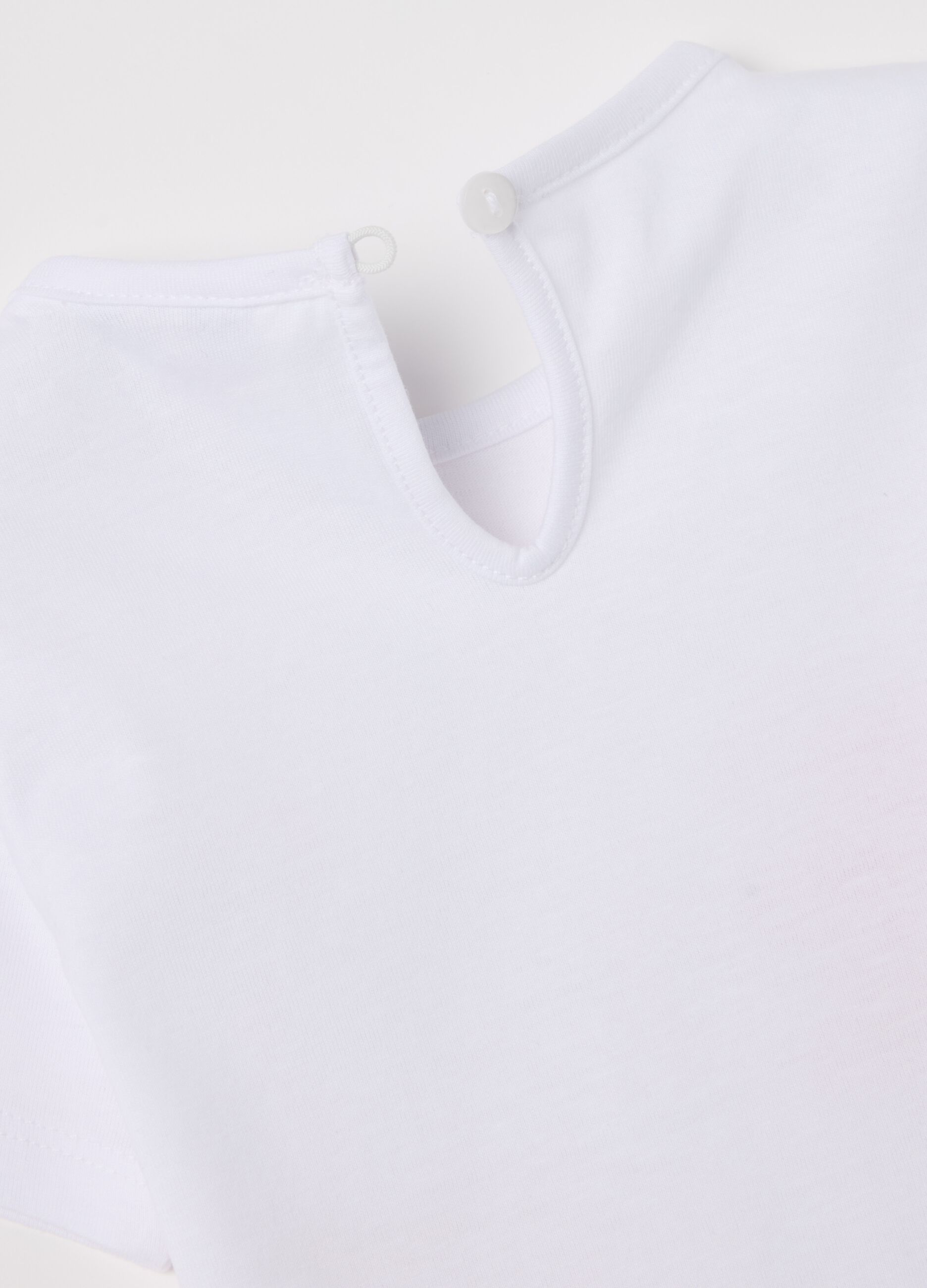 Cotton T-shirt with rabbits print
