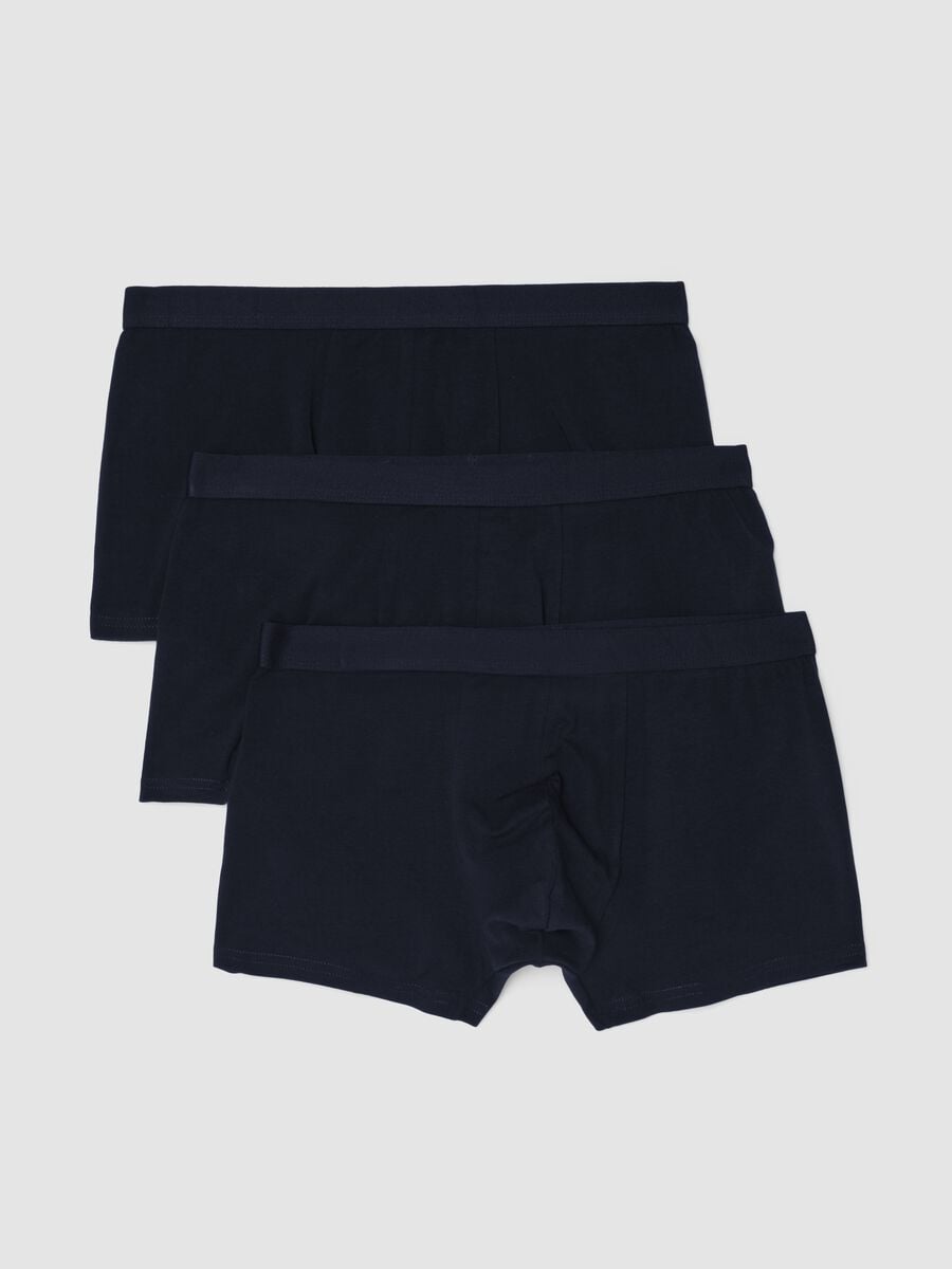 Tripack di boxer blu in cotone organico_4
