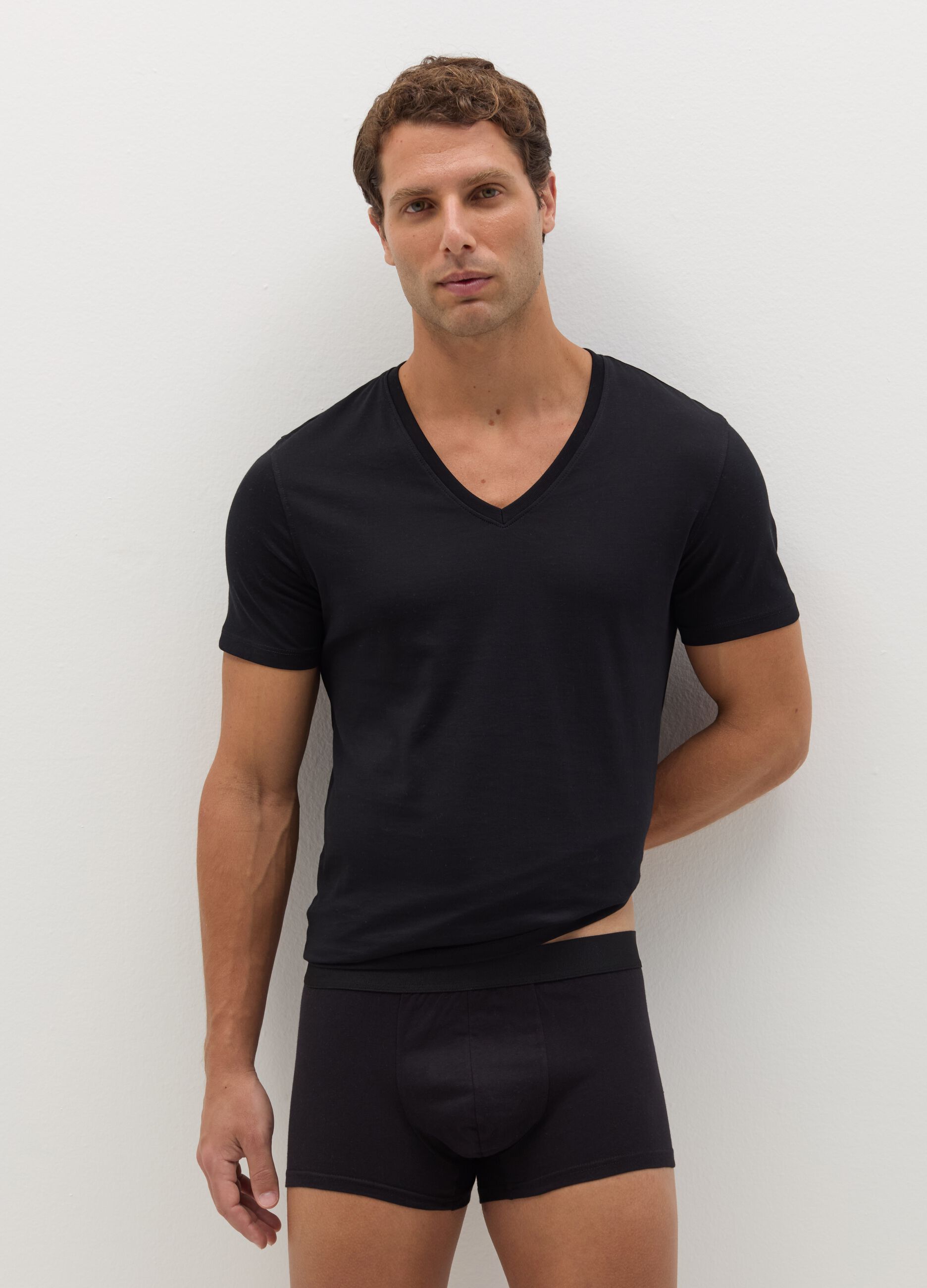 Three-pack organic cotton boxer shorts