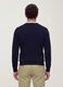 Navy crew-neck jumper in viscose blend, regular fit_3