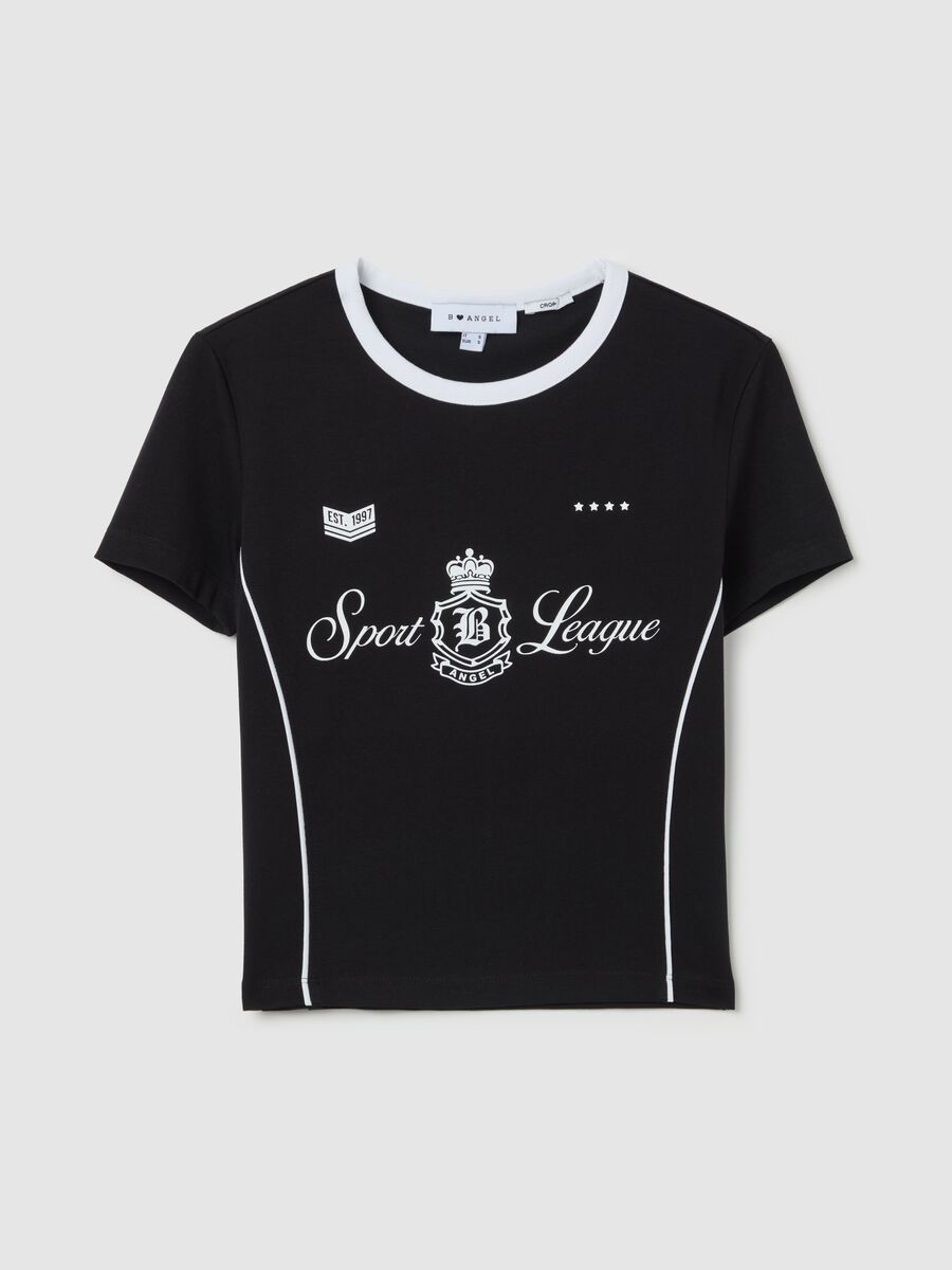 Cropped T-shirt with print_4
