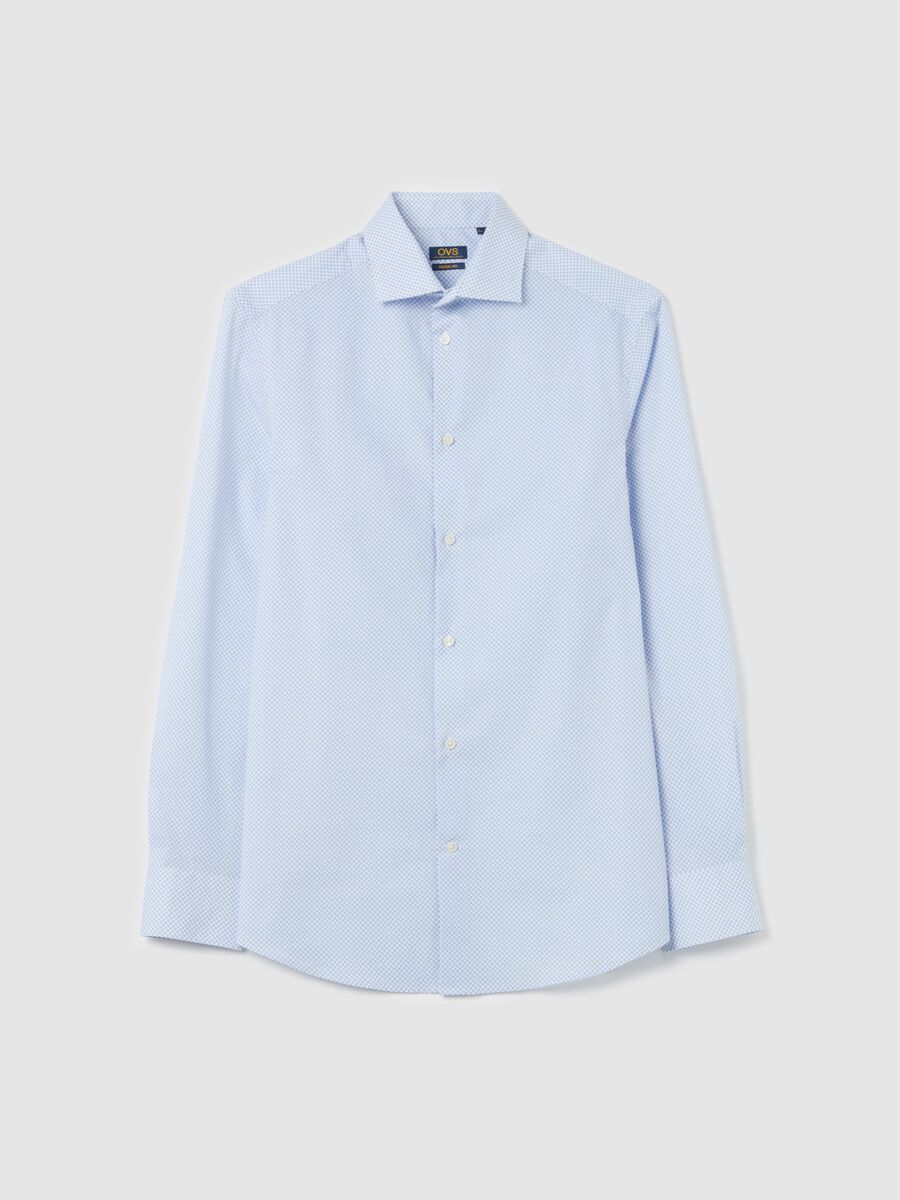 Regular-fit shirt with micro print_4