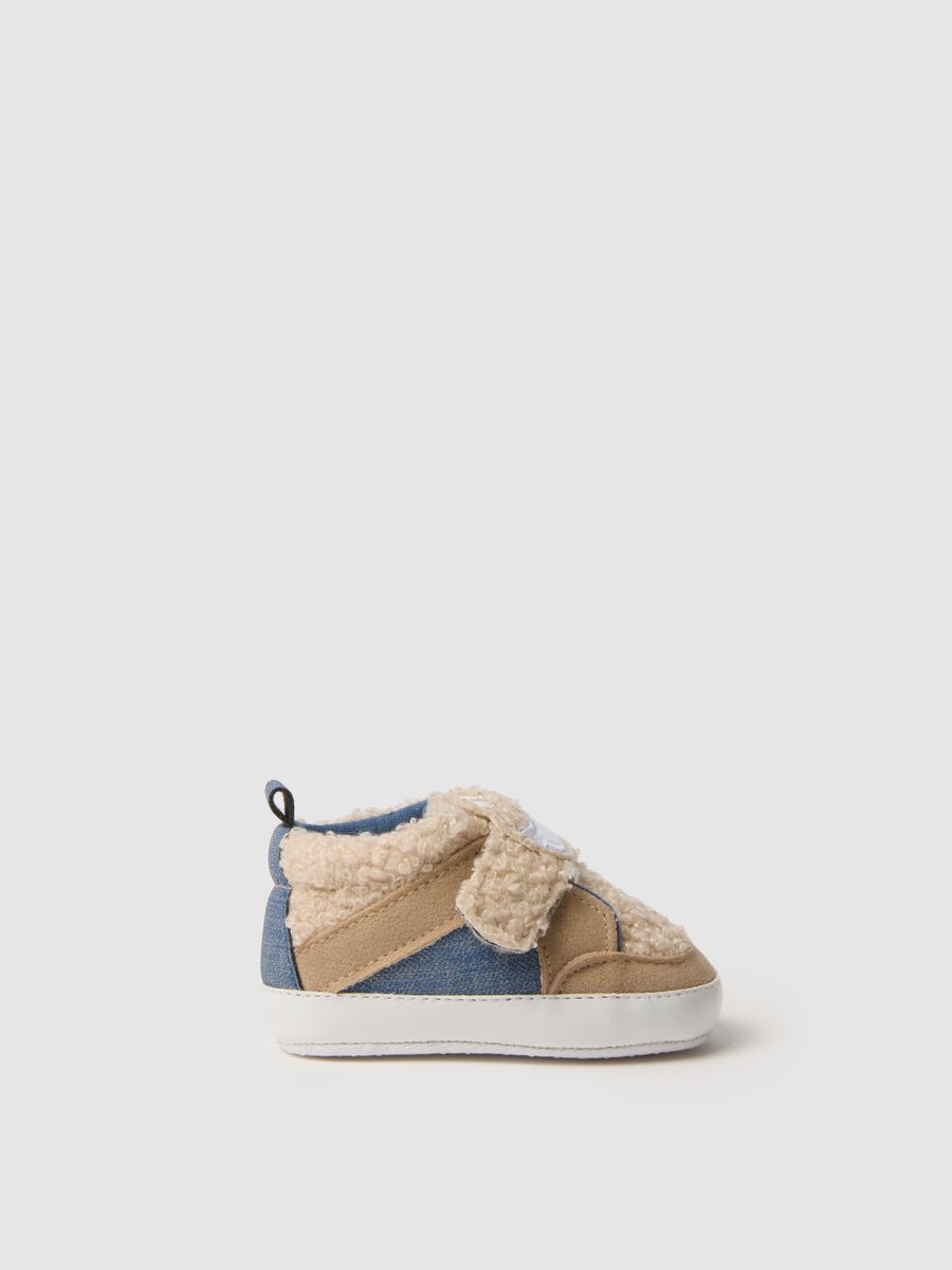Scarpine da neonato multicolor con strappo multicolor_0