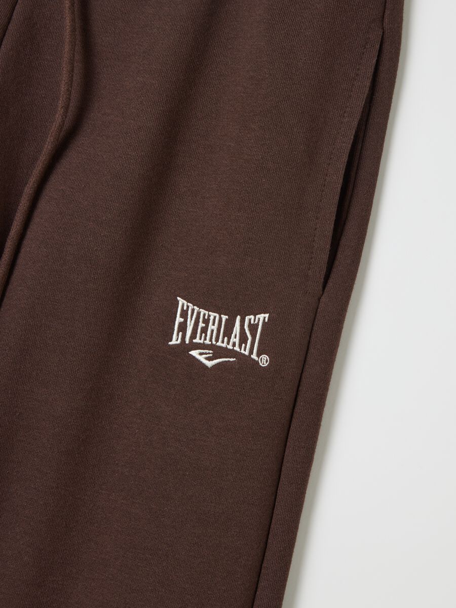 Joggers with contrasting inserts and logo embroidery_5