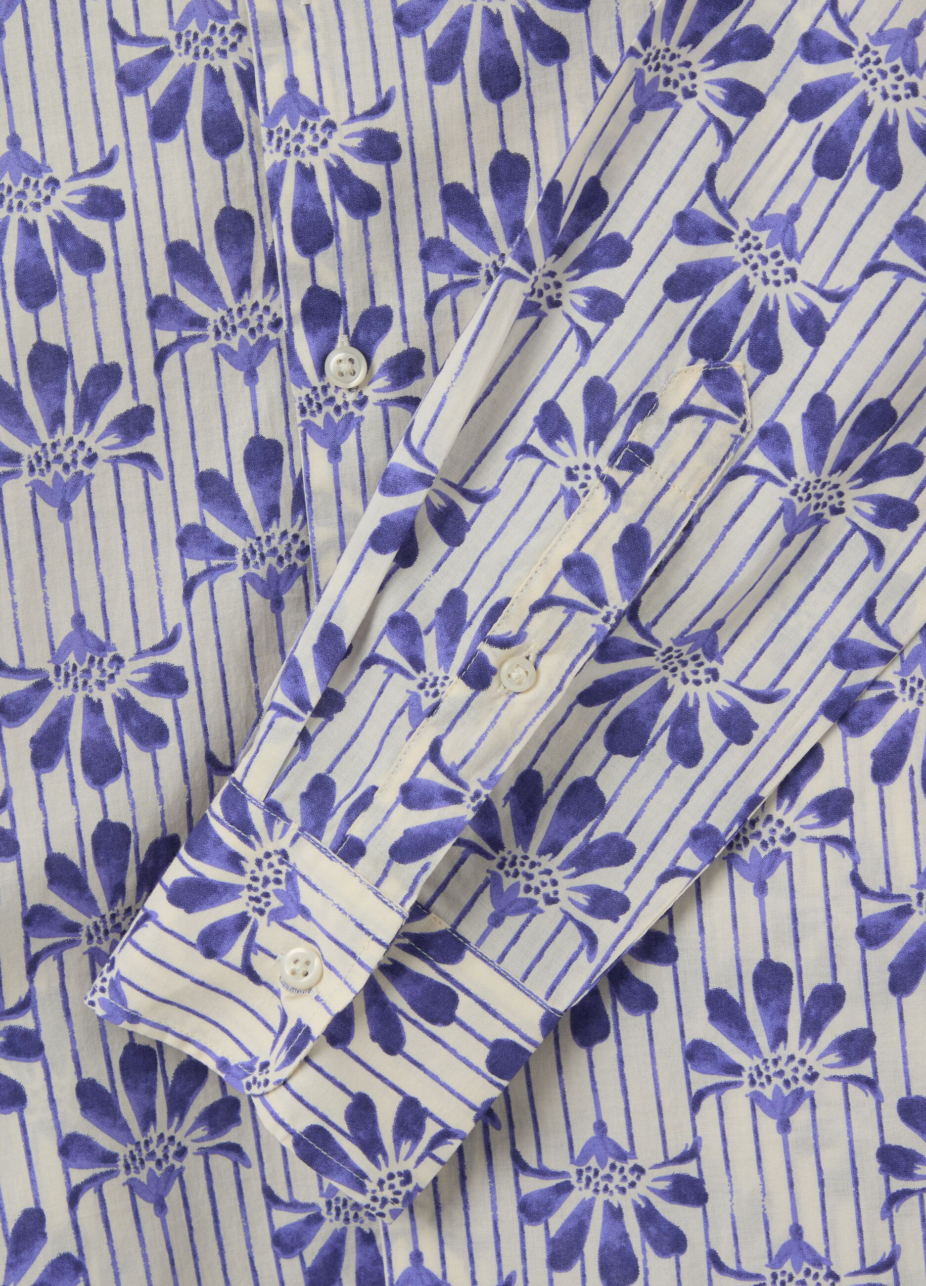 Cotton shirt with all-over print