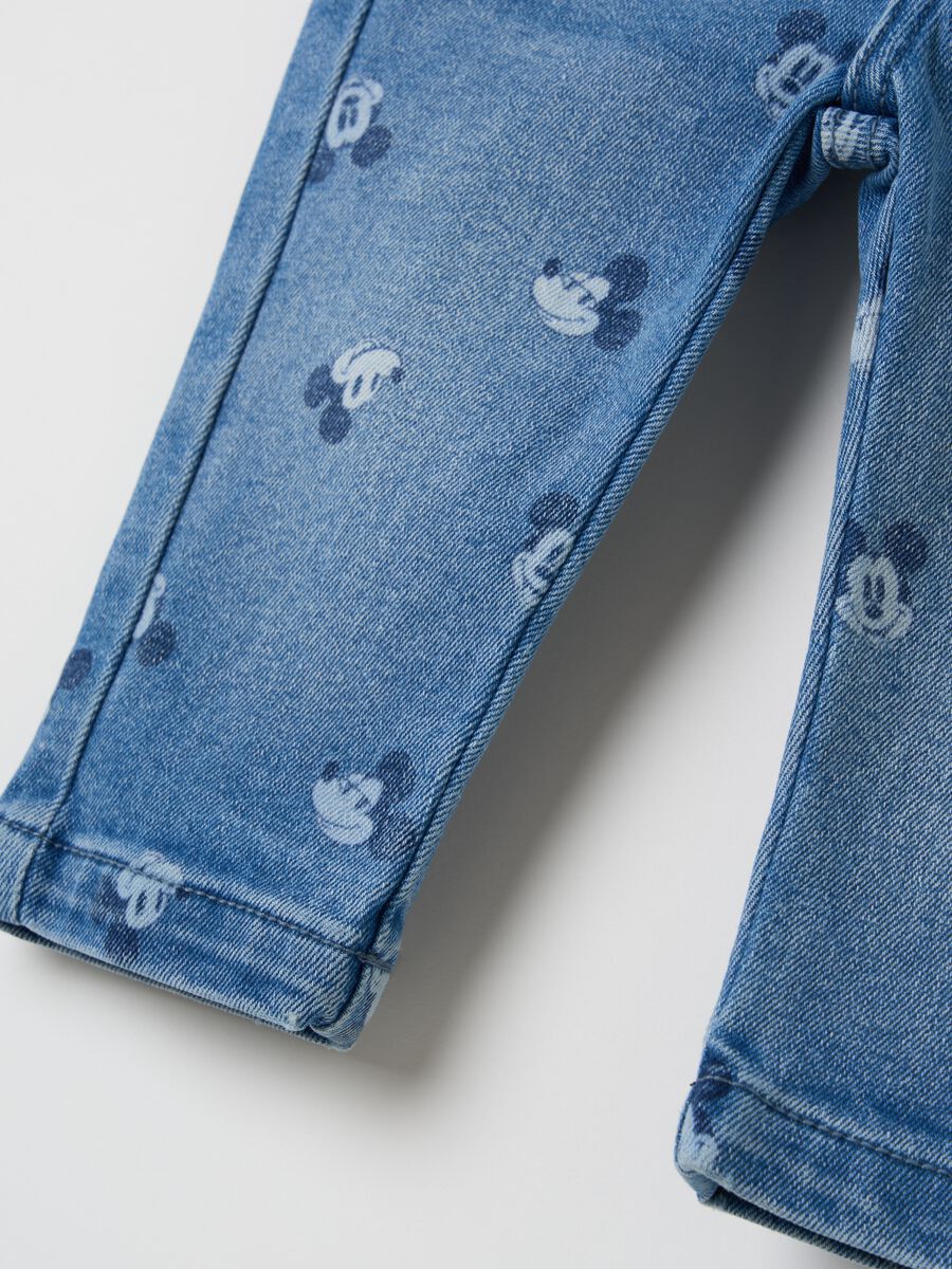 Jeans with all-over Mickey Mouse print_3