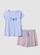 Multicolour pure cotton short pyjamas, regular fit, with prints_4